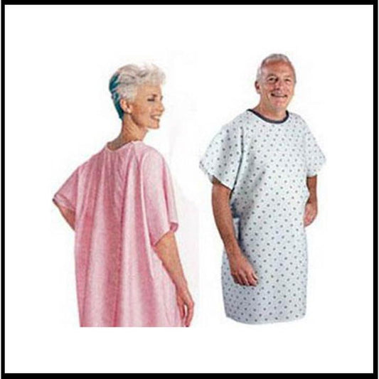Salk Snap Wrap Patient Exam Gown, Yellow Floral Print, 1 Count, #500LPY