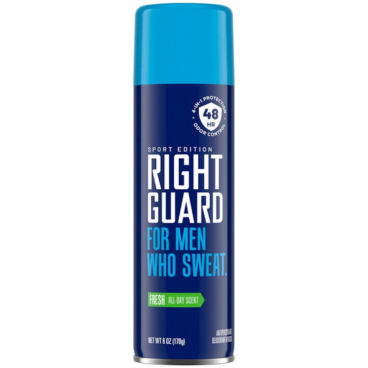 Right Guard Sport Antiperspirant Deodorant Aerosol Fresh 6 Oz