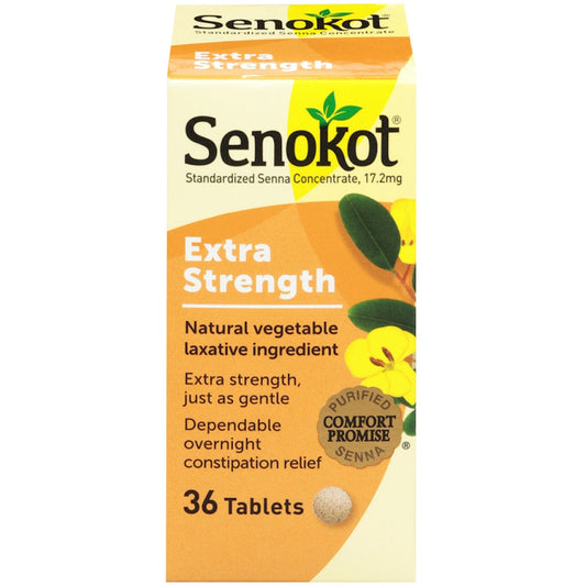 Senokot® 17.2 mg Extra-Strength Tablet, 36 EA