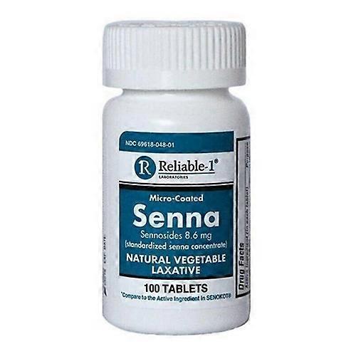 Senna 8.6 mg Natural Vegetable Laxative Tablet, 100 EA