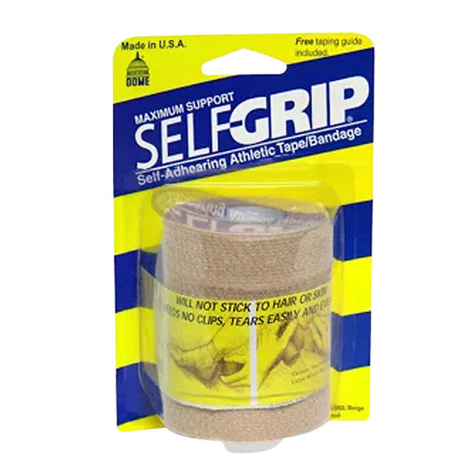 Selfgrip Maximum Support Self-Adhering Athletic Tape Or Bandage Of 1 Inch, Beige