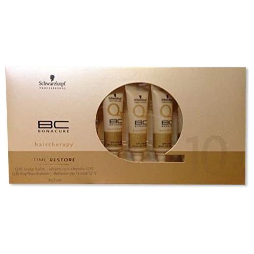 Schwarzkopf Bonacure Time Restore - Q10 Scalp Balm - 8 Vials  0.2 Fl. Oz.