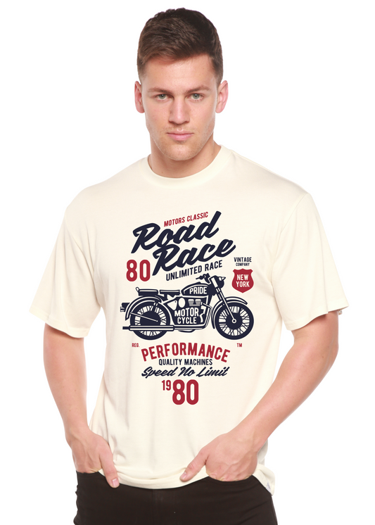 Road Race Motorcycles Spun Bamboo® Men's Bamboo Viscose/Organic Cotton Short Sleeve Graphic T-Shirt