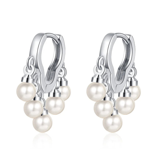 S925 Sterling Silver Cloud Pearl Earrings | Classic Stud Earrings for Women