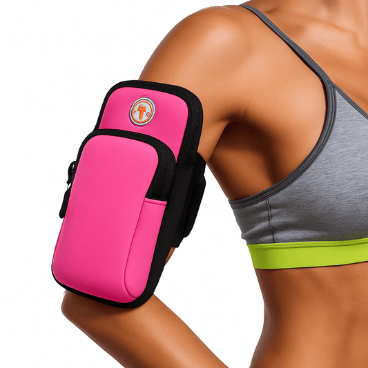 Running Arm Bag | Shockproof Adjustable Armband Pouch for Smartphones up to 6